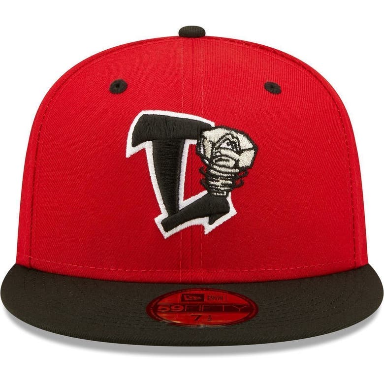New Era Red Lansing Lugnuts Authentic Collection Team Home 59fifty