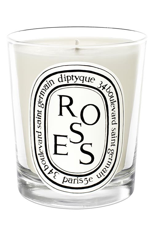 Diptyque Roses Scented Candle in Clear Vessel at Nordstrom