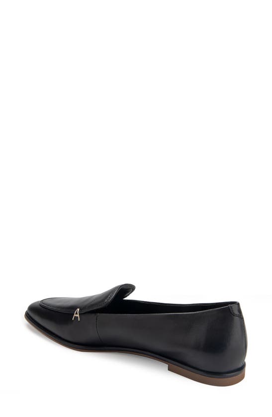 Shop Aerosoles Neo Square Toe Loafer In Black Leather