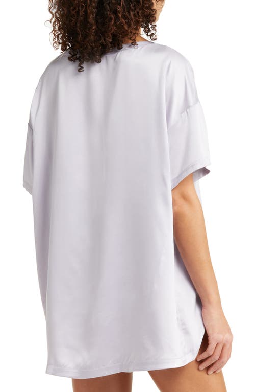 Shop Lunya Washable Silk Tee Short Pajamas In Crescent Lavender