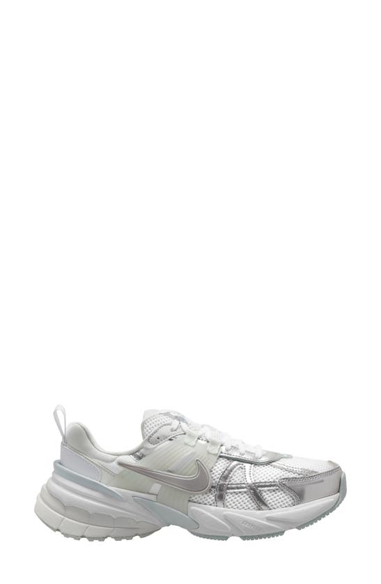 Shop Nike V2k Run Sneaker In White/ Silver/ Platinum