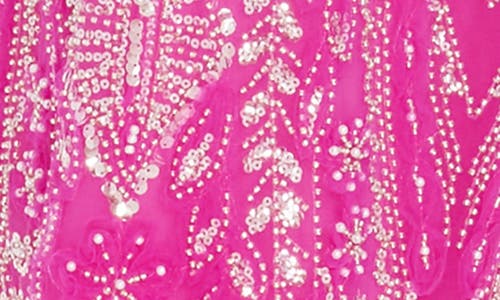 Dress The Population Women's Tyra Sequin-embellished Mermaid Gown In Bright Fuchsia Multi