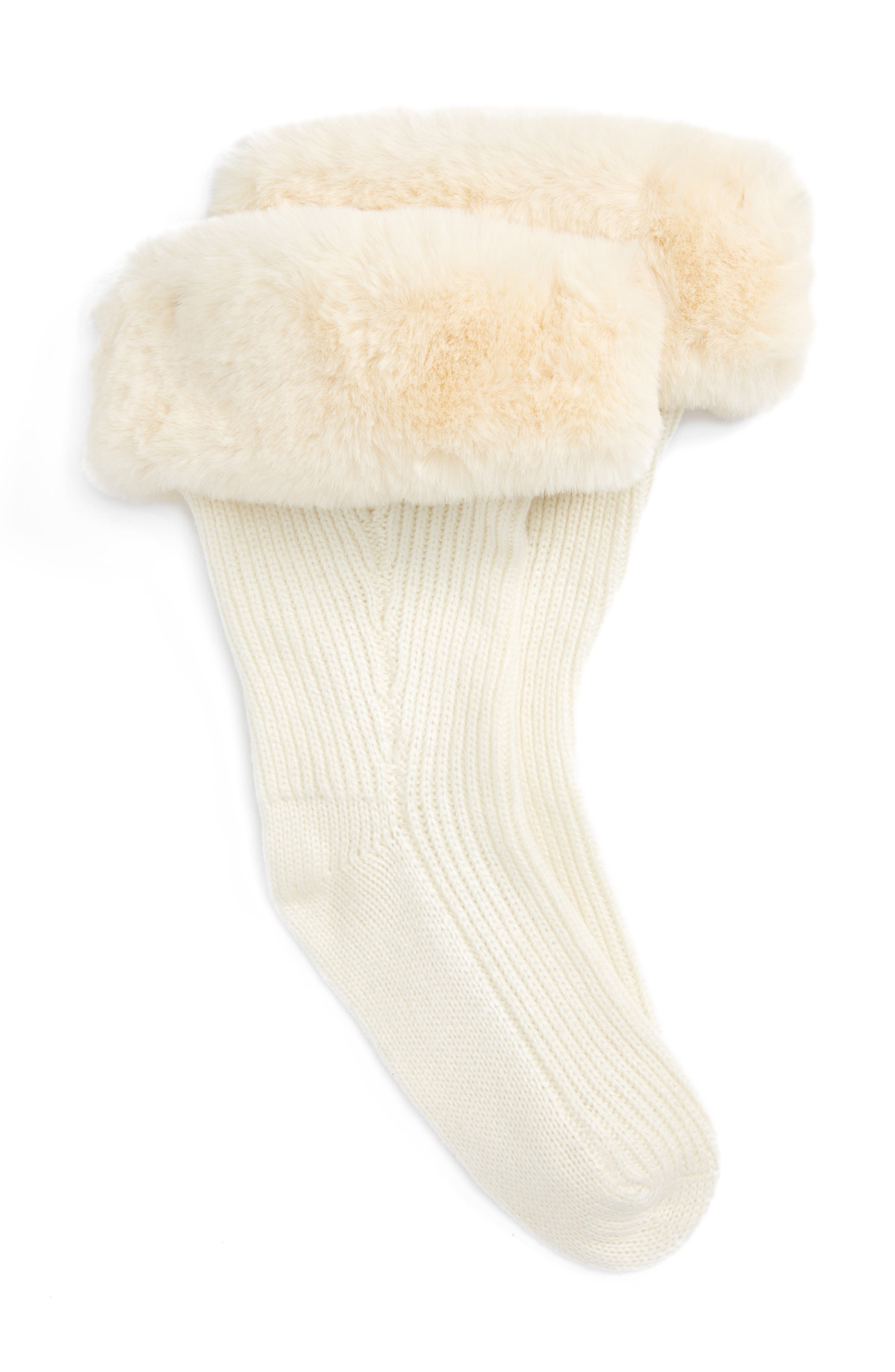 UGG® Rain Boot Socks with Faux Fur Cuff (Women) Nordstrom