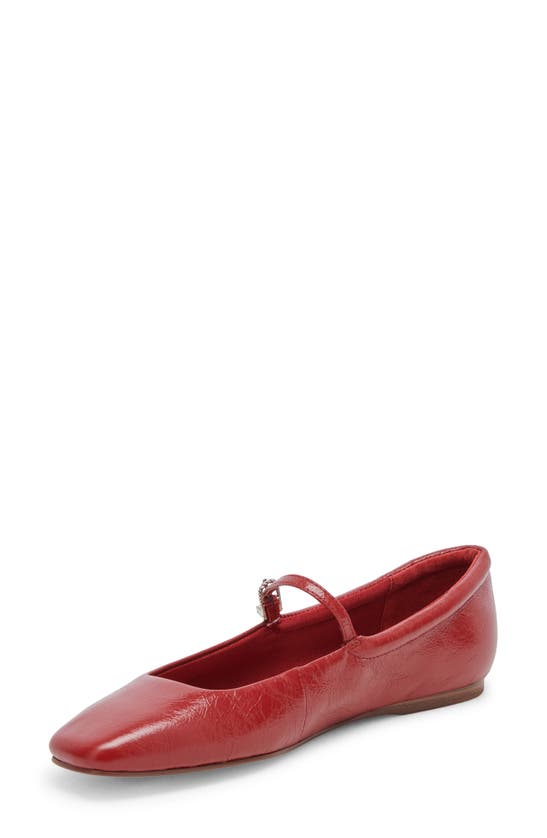 Shop Dolce Vita Reyes Mary Jane In Red Crinkle Patent