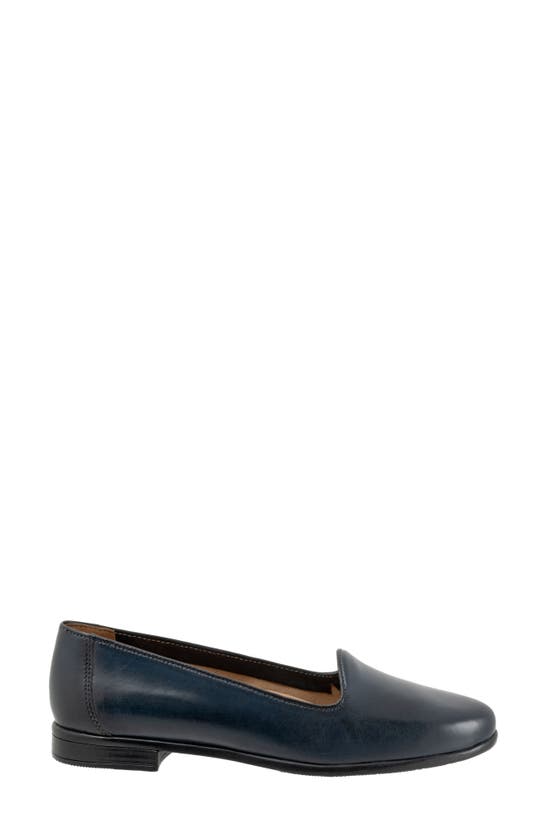 Shop Trotters Liz Lux Flat In Navy