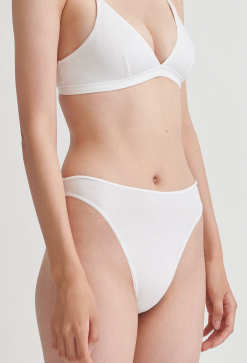 Skin Galen High Leg Brief In White