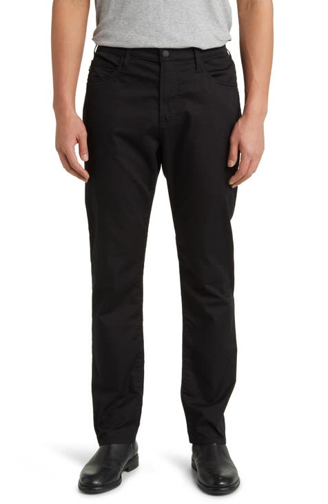 Topman wide leg cotton sateen pants in black