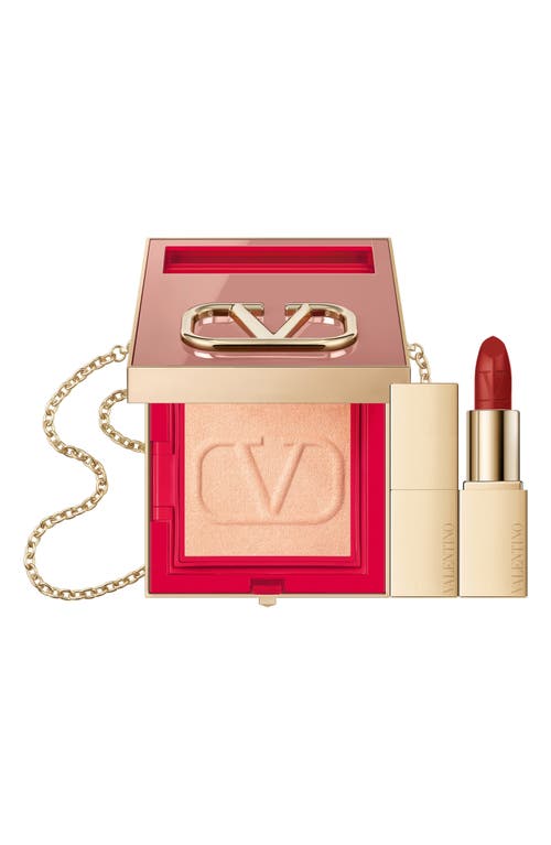 Go-Clutch Highlighter Nude Edition & Rosso Valentino Mini Lipstick Set at Nordstrom