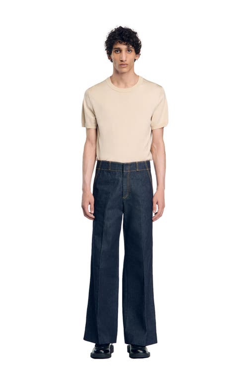 SANDRO SANDRO WIDE-LEG JEANS 