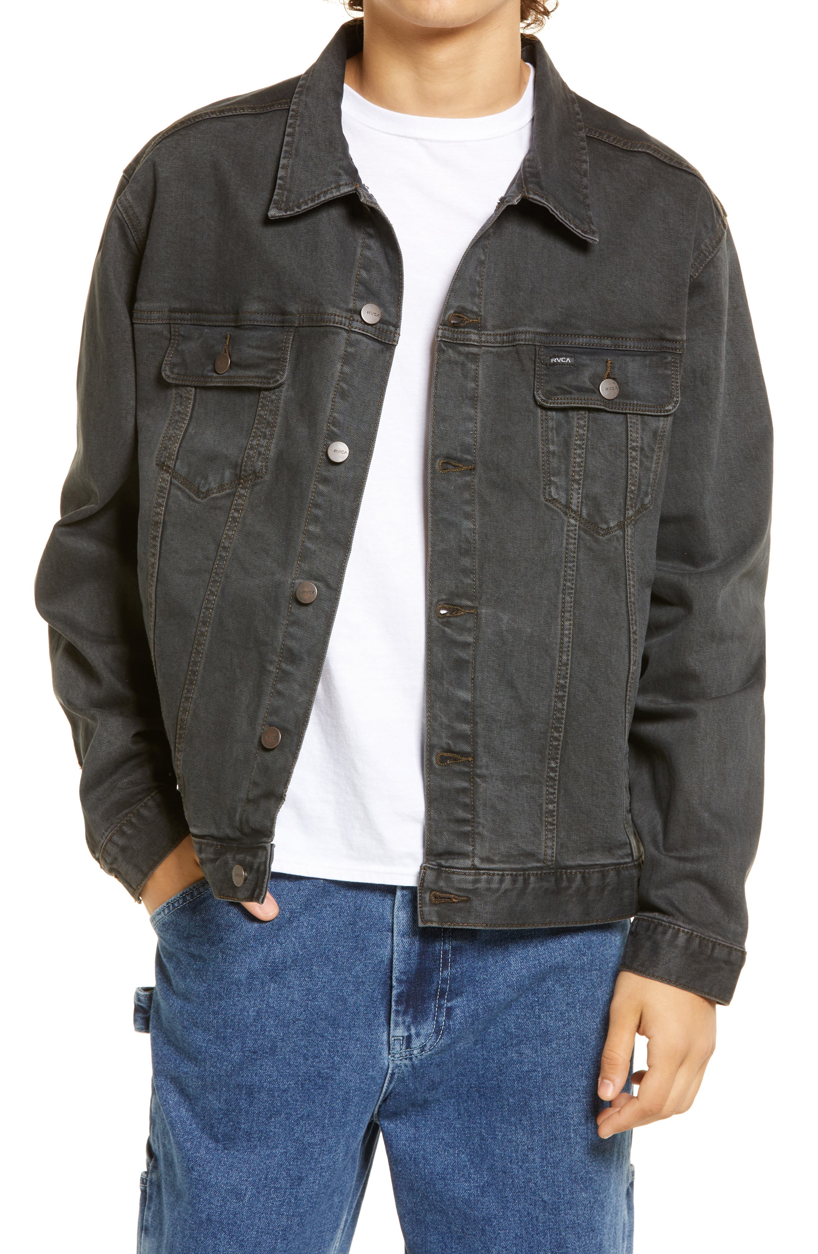 levi's vintage fit trucker jacket black