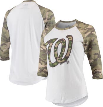 Washington Nationals Fanatics Branded Women's Long Sleeve T-Shirt - White