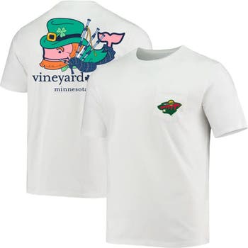 Men's Vineyard Vines White Minnesota Wild St. Patrick's Day T-Shirt