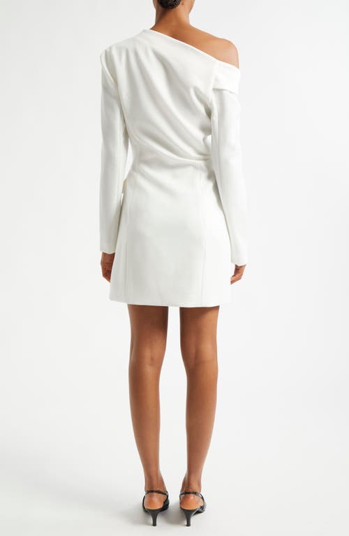 A.l.c . Skyla One-shoulder Long Sleeve Dress In Daikon