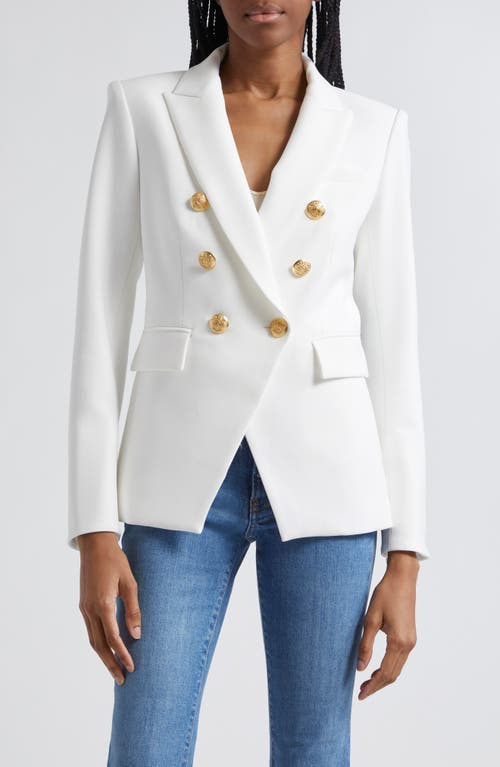 Shop Veronica Beard Miller Dickey Jacket In Off White/gold