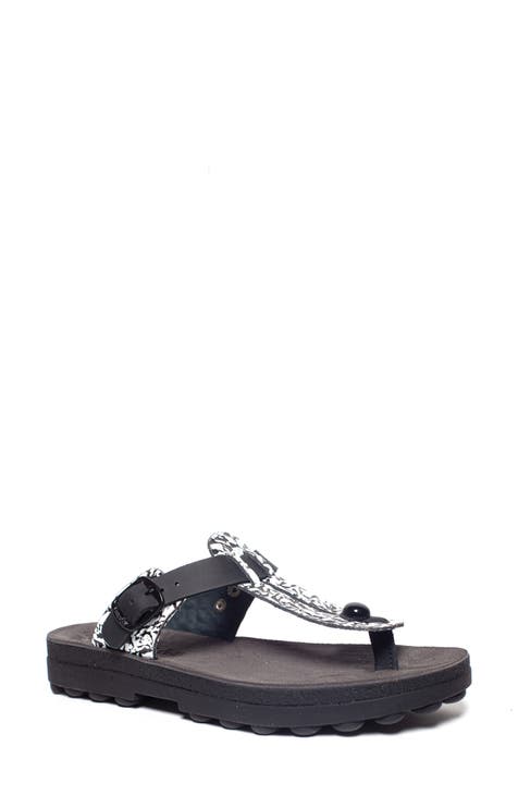 Black T-Strap Sandals for Women | Nordstrom