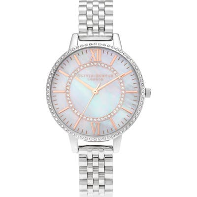 Olivia Burton Sparkle Blush Sunray Bracelet Watch,