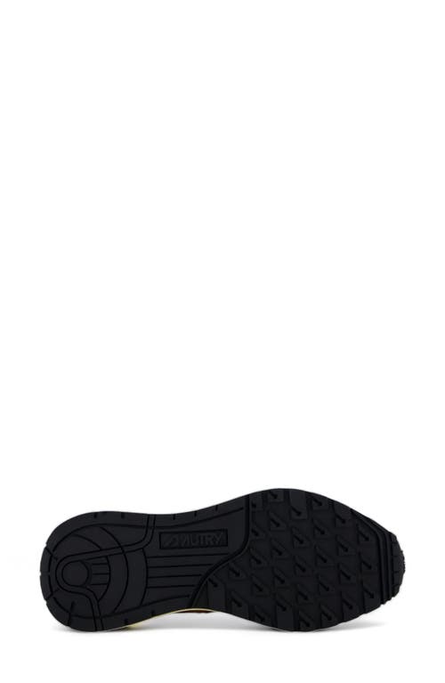 Autry Low Top Sneakers In Brushed Calf Suede In Hair/nylon Moss/amazon