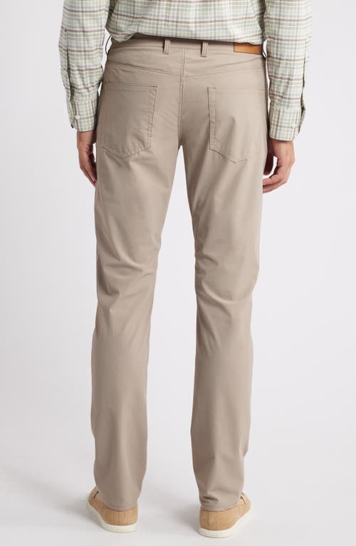 Shop Scott Barber Warp Knit Stretch Nylon 5-pocket Pants In Dark Sand