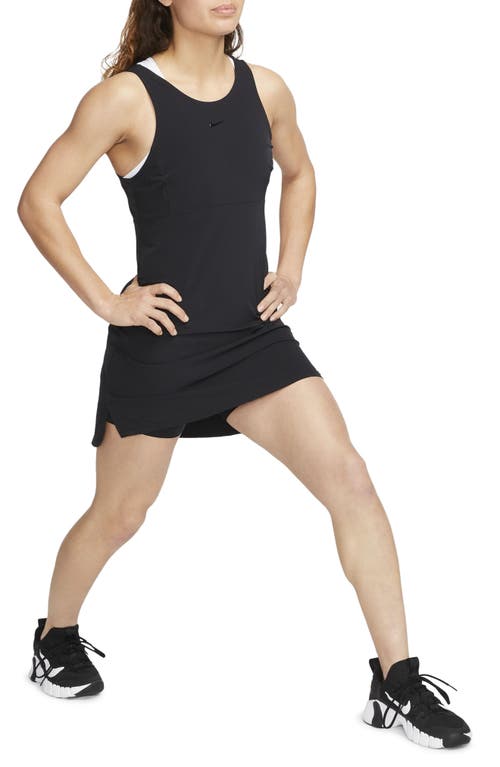 Shop Nike Bliss Dri-fit Training Dress In Black/clear