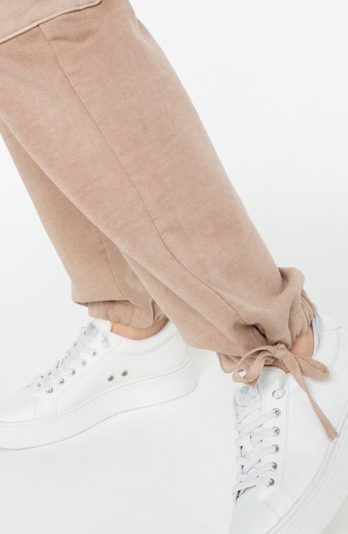 Roxy Double Up Cargo Joggers In Warm Taupe
