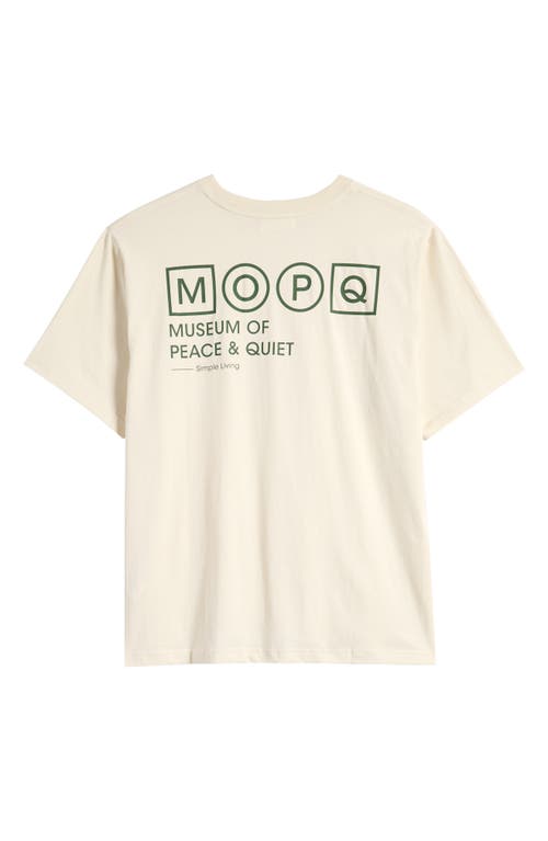 Shop Museum Of Peace And Quiet Museum Of Peace & Quiet Simple Living Graphic T-shirt In Bone