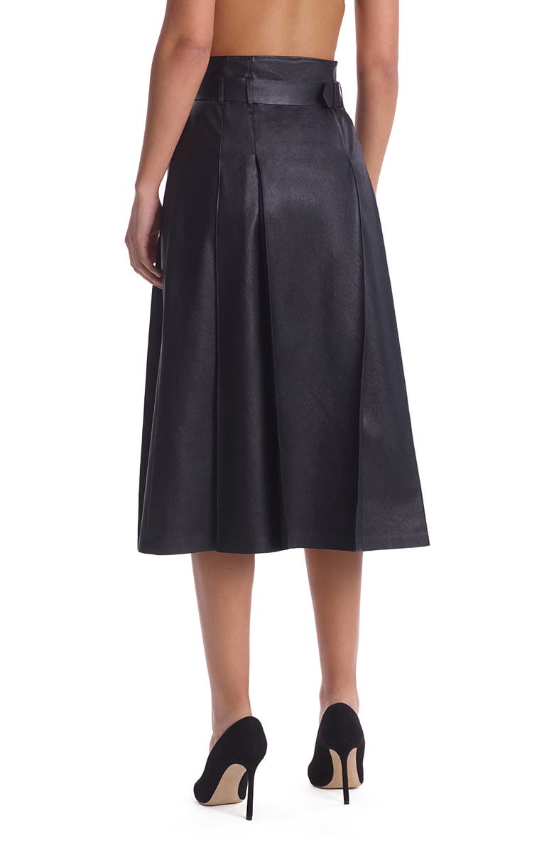 Commando Pleated Faux Leather Midi Skirt | Nordstrom