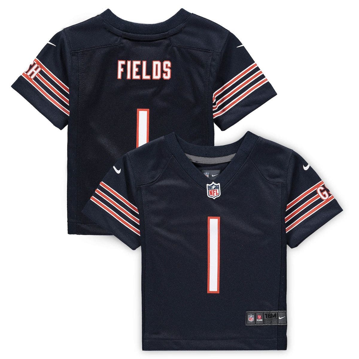 white justin fields bears jersey