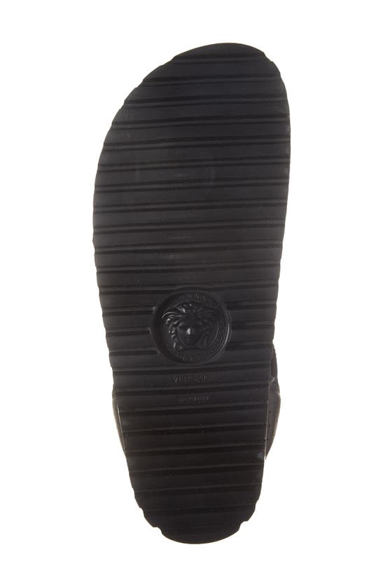 Shop Versace Medusa Track Sandal In Black  Gold
