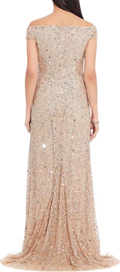 Adrianna Papell Sequin Mesh Gown Nordstrom