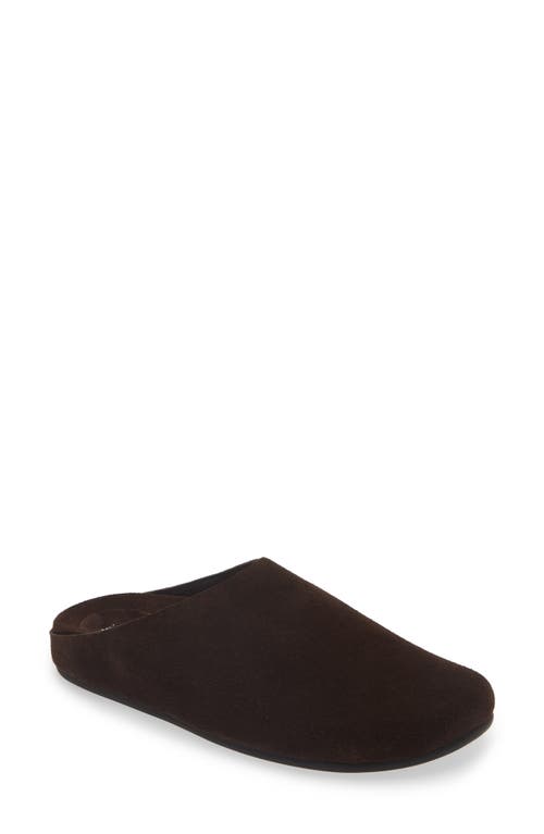 Jeffrey Campbell Content Suede Clog In Coffee Suede