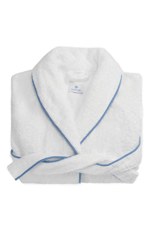 Matouk Cairo Terry Dressing Gown In White