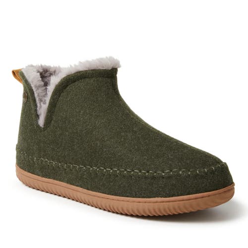 Shop Dearfoams Brixen Bootie Slipper In Loden