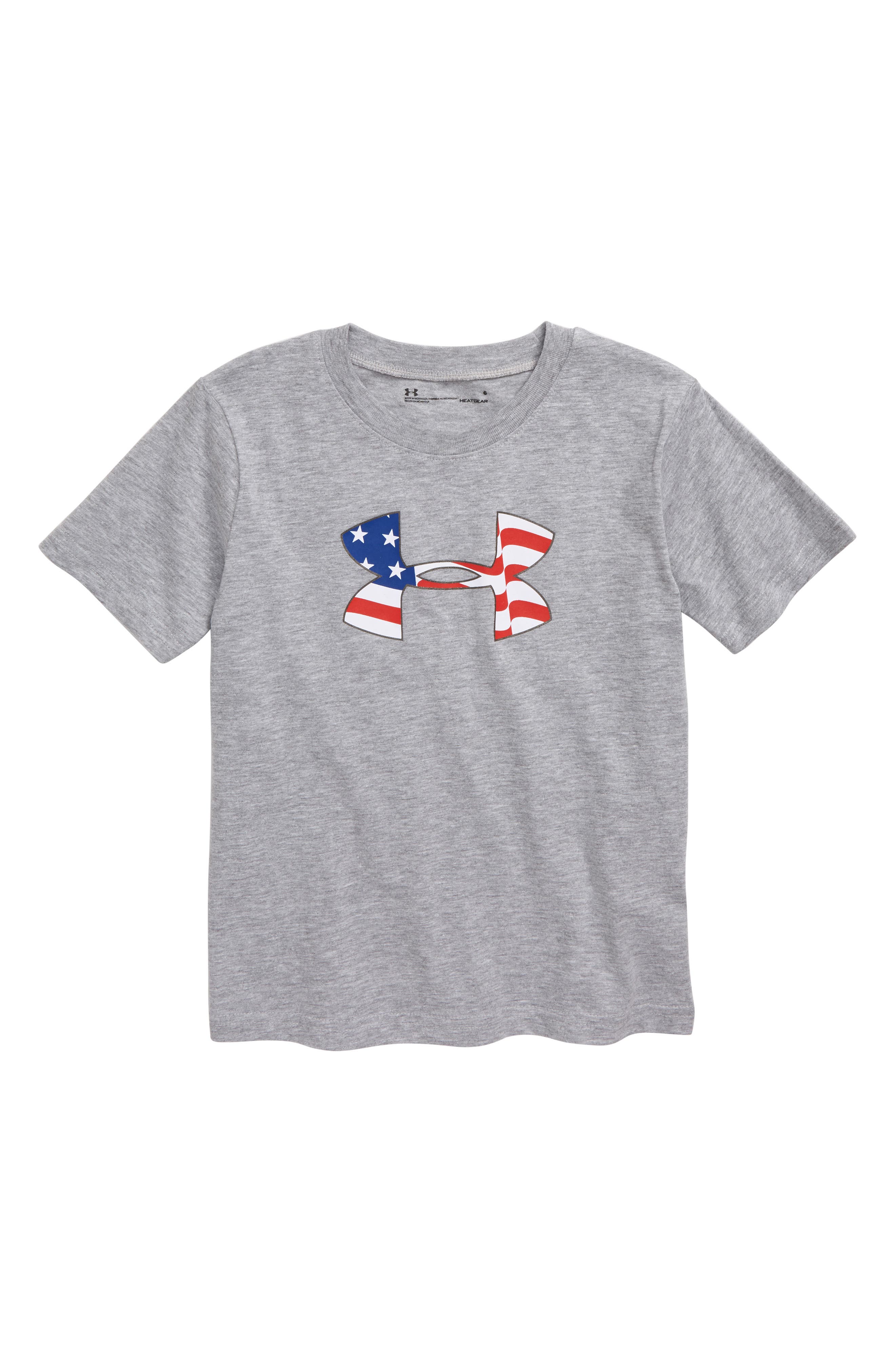 boys under armour flag shirt