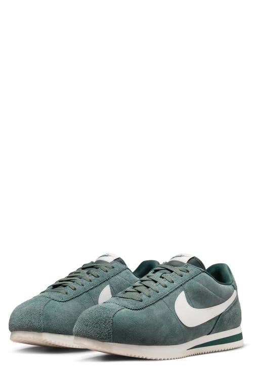 Nike Cortez Sneaker In Vintage Green/sail/navy