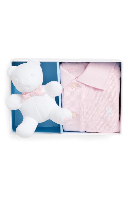 Shop Ralph Lauren Polo & Bear Gift Set In Hint Of Pink