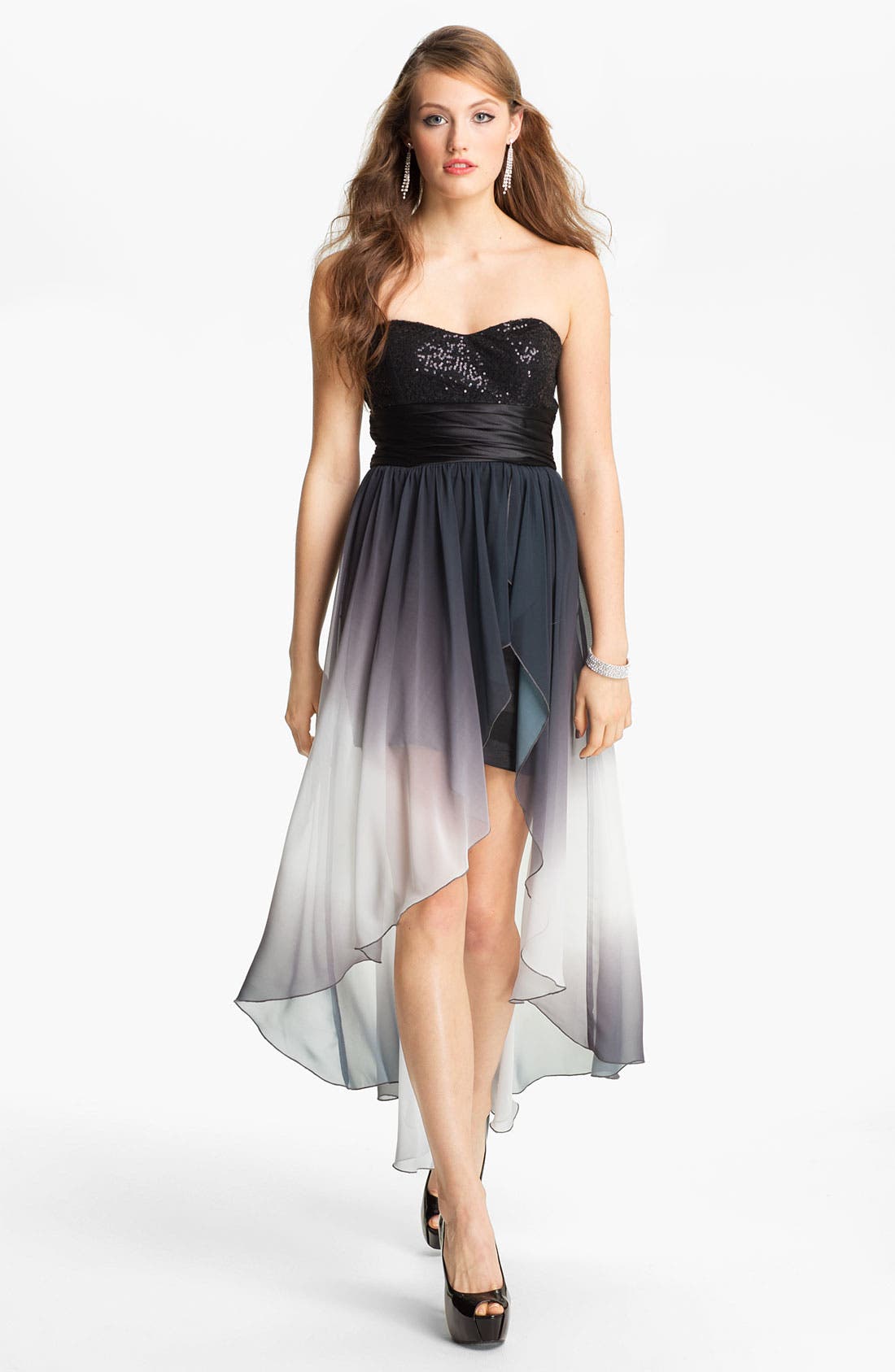 Speechless Embellished High/Low Dress (Juniors) Nordstrom