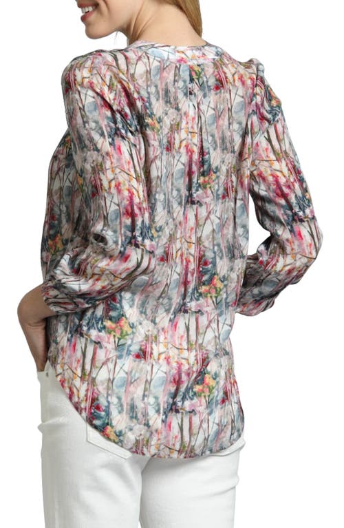 Apny Printed Top In Beige Multi