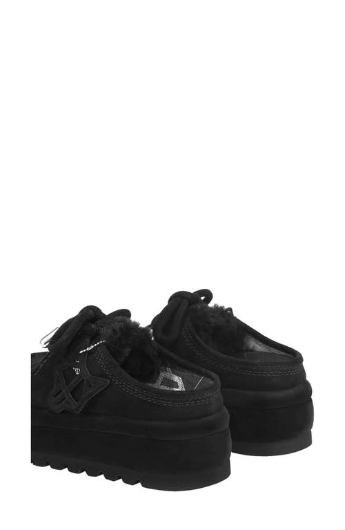 Naked Wolfe Blizzard Black Suede/shearling In Black-suede/shearling