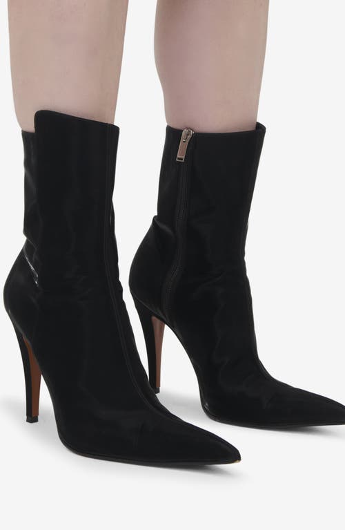 Alexander Mcqueen Birdee Pointed Toe Bootie In Black