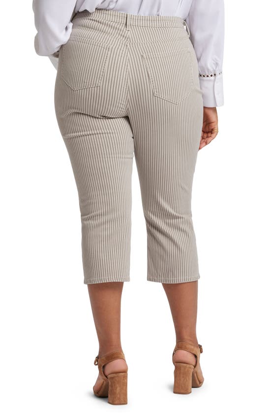 Nydj Marilyn Stripe Crop Straight Leg Jeans In Sandbar Stripe