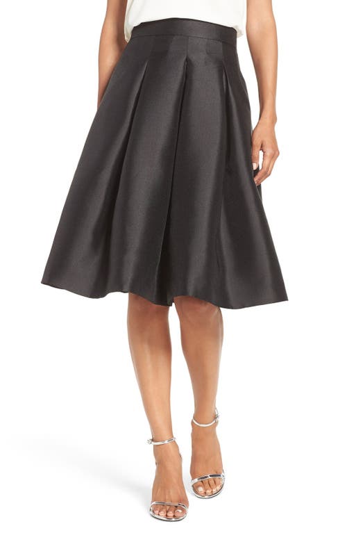 Eliza J Release Pleat Full Skirt In Black