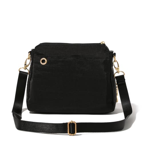 Baggallini Calais Crossbody Bag In Black With Gold Hardware