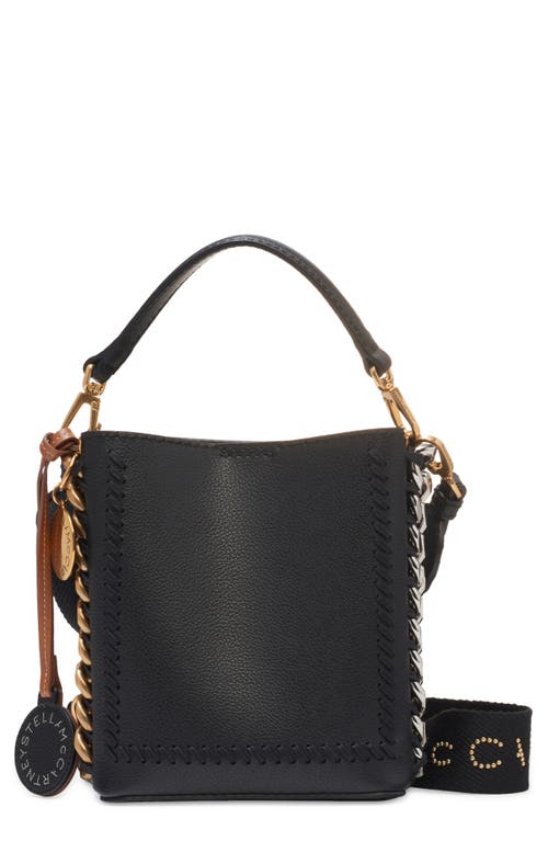 Stella McCartney Frayme MIRUM Faux Leather Bucket Bag in Black at Nordstrom