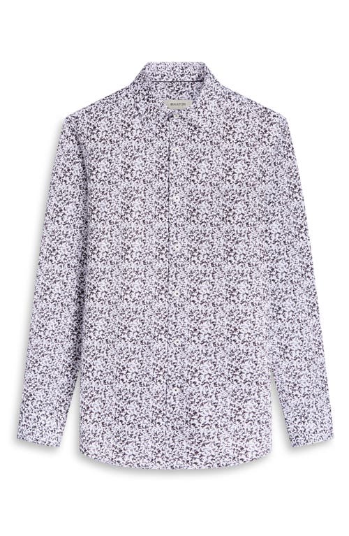 Bugatchi James Ooohcotton® Mosaic Print Button-up Shirt In Black