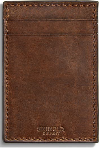 Money Clip Card Wallet, Navigator Leather