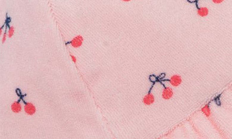 Shop Little Me Cherries Bubble Romper & Hat Set In Pink