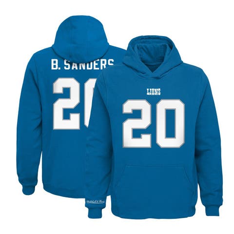 Barry Sanders Detroit Lions Mitchell & Ness Retired Player Name & Number  Burst T-Shirt - White