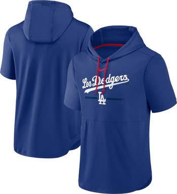 Nike Men's Nike Royal Los Angeles Dodgers City Connect Short Sleeve  Pullover Hoodie