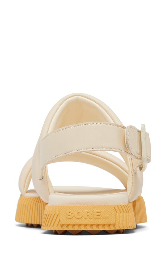Shop Sorel Ona Streetworks Go-to Slingback Sandal In Honey White/ Yellow Ray
