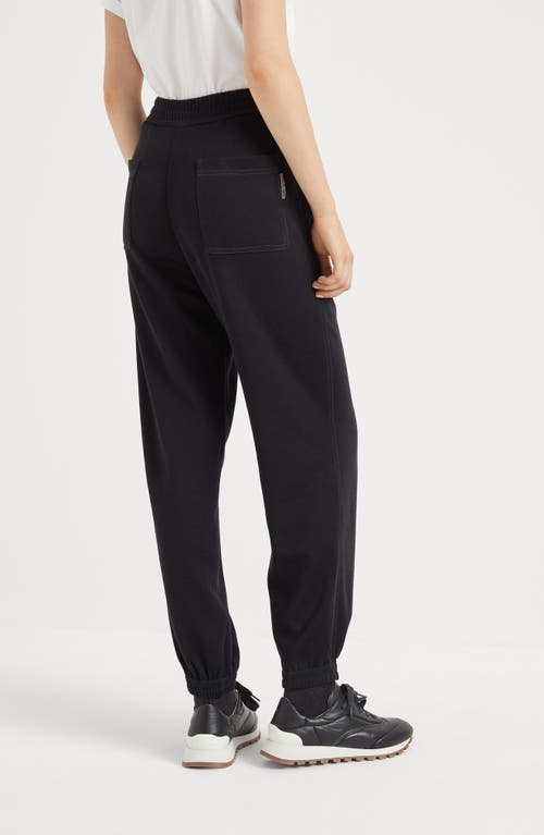 Shop Brunello Cucinelli Track Trousers In Black